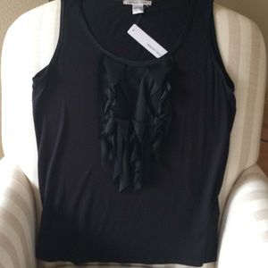 August Silk Sleeveless Blouse NWT